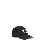 Y-3 Black Cotton Cap (Baseball Hat)