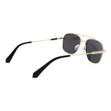 Polaroid Gold Metal Sunglasses
