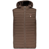 Accademia Militare Brown Polyester Sleeveless Jacket