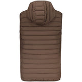 Accademia Militare Brown Polyester Sleeveless Jacket