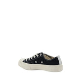 Comme Des Garçons Play x Converse Black Cotton Low Top Sneakers
