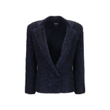 Giorgio Armani Blue Polyamide Blazer
