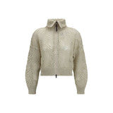 Brunello Cucinelli Beige Linen Cardigan