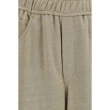 Brunello Cucinelli Beige Cotton Casual Pants