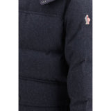 Moncler Grenoble Blue Wool Oves Aries Full-Length Jacket