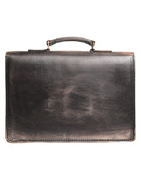 Dolce & Gabbana Black Leather Shoulder Satchel Briefcase Men Borse Bag