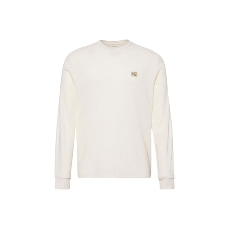 Calvin Klein Jeans Beige Cotton Long Sleeve T-Shirt