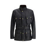 Belstaff Black Cotton Full-Length Jacket