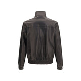 Valentino Garavani Black Lamb Ovis Aries Leather Jacket