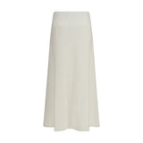 Brunello Cucinelli Beige Wool Oves Aries Midi Skirt