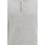 Brunello Cucinelli Gray Cashmere Polo Shirt
