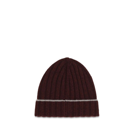Brunello Cucinelli Bordeaux Cashmere Beanie