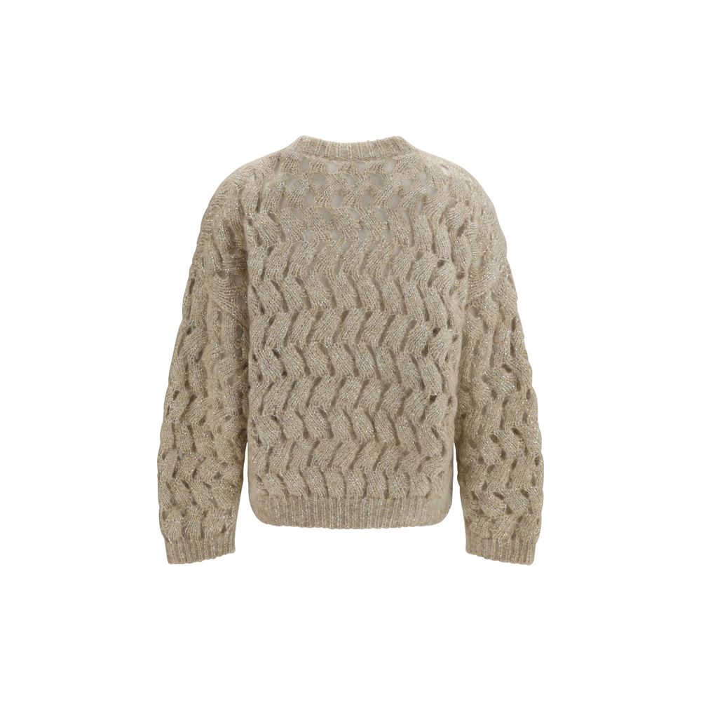 Brunello Cucinelli Beige Mohair Sweatshirt