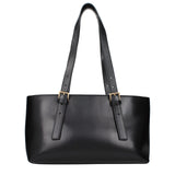 Versace Black Leather Shoulder Bag