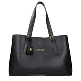 Versace Black Leather Shoulder Bag