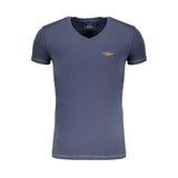 Aeronautica Militare Blue Cotton Men's T-Shirt