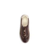 Brunello Cucinelli Bordeaux Calf Leather Bos Taurus Low Top Sneakers