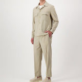 Autore Beige Virgin Wool Shell Jacket