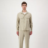 Autore Beige Virgin Wool Shell Jacket