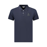 Iceberg Blue Cotton Mens Polo Shirt