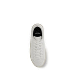 Prada White Calf Leather Bos Taurus Low Top Sneakers
