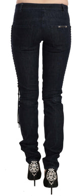 Just Cavalli Elegant Low Waist Skinny Trousers