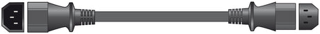 Mercury IEC Extension Lead 1.0m Bag 114.051UK