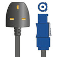 Citronic Twist and Lock to UK Plug Light & Sound Mains Cable 5.0m 114.093UK
