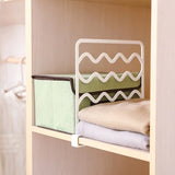 1pc Layered Wardrobe Storage Organizer Divider Shelves