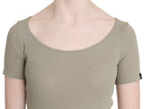 GF Ferre Chic Gray Nylon Tank Top with Designer Flair