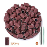 100 Pieces Nail File and Sanding Bands Set