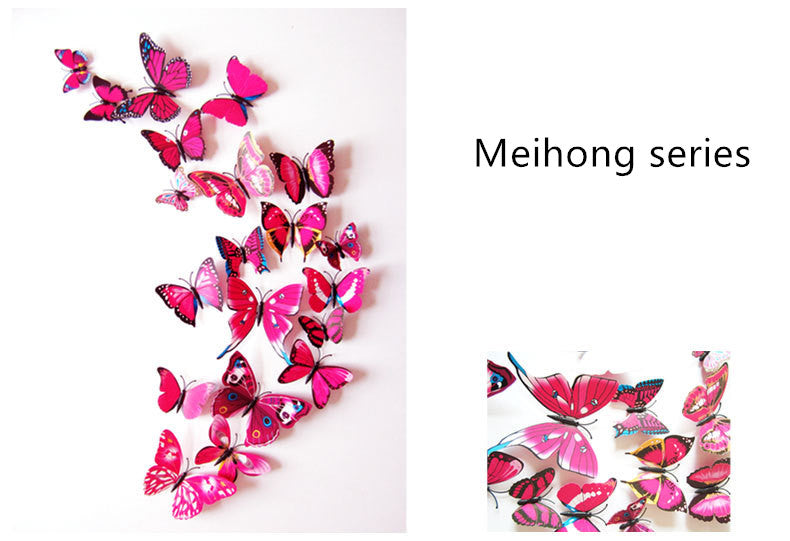 3D Butterfly Wall Stickers for Home Decor (12 Pack)