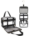 Hanging Toiletry Bag Travel Makeup Bag Clear TSA Toiletry Bag for Toiletries Full Sized Container Stand up Access to Toiletries for Women Men Makeup Organizer Case