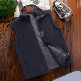 Men's Fleece Vest Jacket for Outdoor Sports Activities