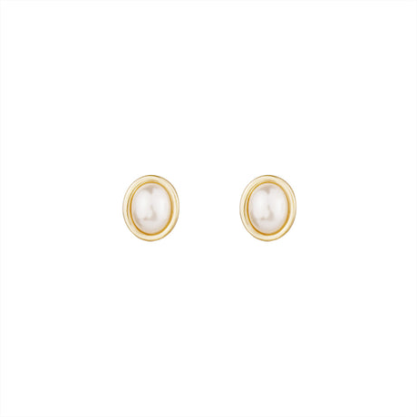 Korean Daily Minimalist Vintage Pearl Stud Earrings