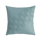 Imitation Leather Woven Pillowcase for Home Decor