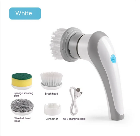 Electric Cleaning Brush 4 In 1 Spinning Scrubber Handheld Electric Cordless Cleaning Brush Portable