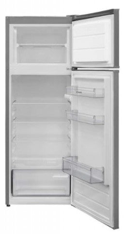 VOX REFRIGERATOR TOP FREEZER, STATIC, 2-DOOR, F, 213L, 222KWH, ANTIBACTIRIAL PROTECTION, INTERIOR LED, SILENT WORK, HxWxD 1.45x0.54x0.57, INOX