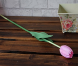 Single Tulip, Faux Silk Flower for Home Décor
