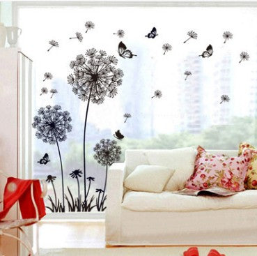 Large Removable Dandelion Wall Decal for Home Decor