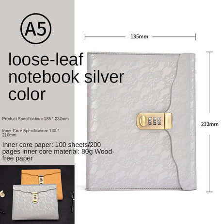 Locked Diary Hand Ledger for Stationery Records