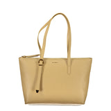 Coccinelle Leather Shoulder Bag Beige - Women's