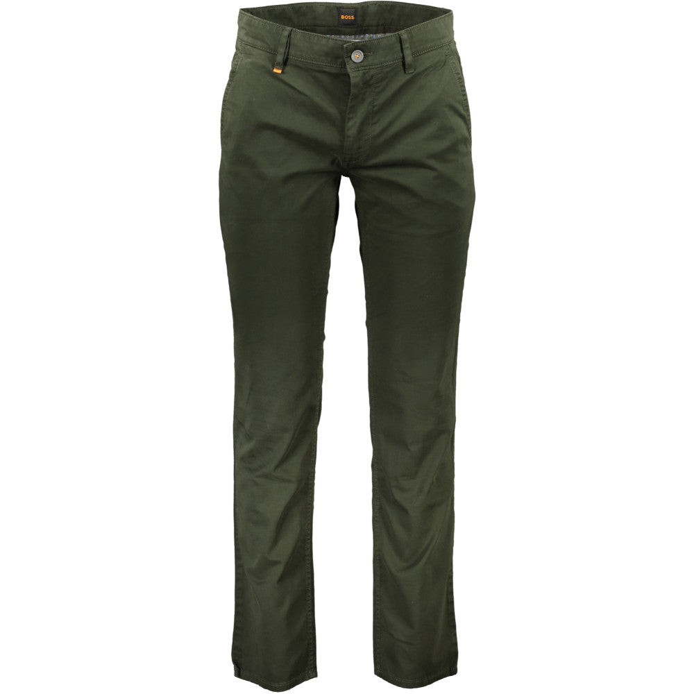 Hugo Boss Tapered Fit Trousers Green - Men's