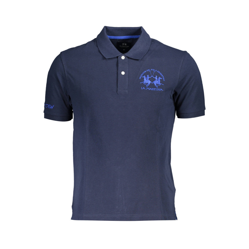 La Martina Polo Shirt Blue Navy - Men's