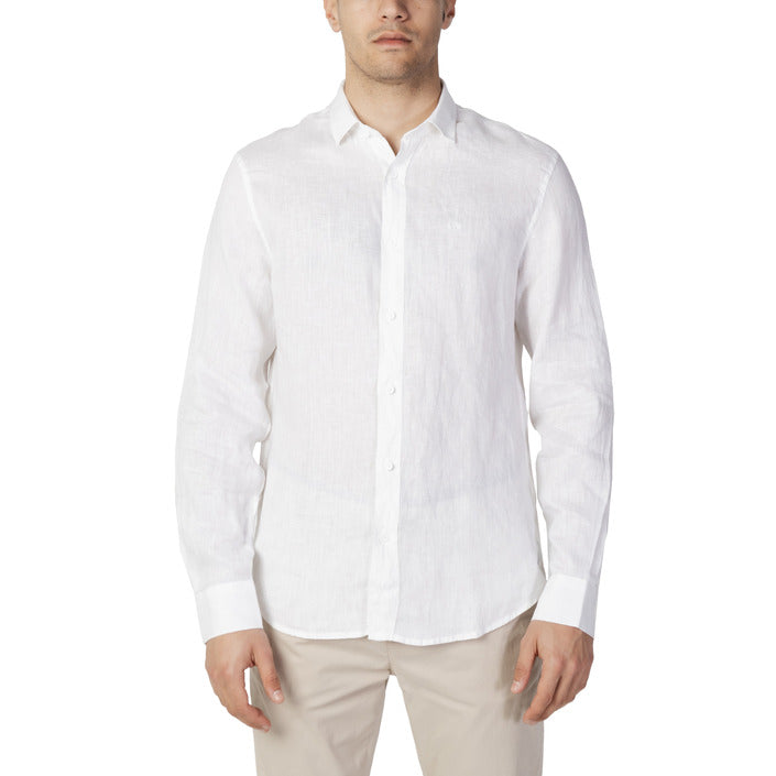 Armani Exchange Linen Shirt White - Men's