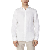 Armani Exchange Linen Shirt White - Men's