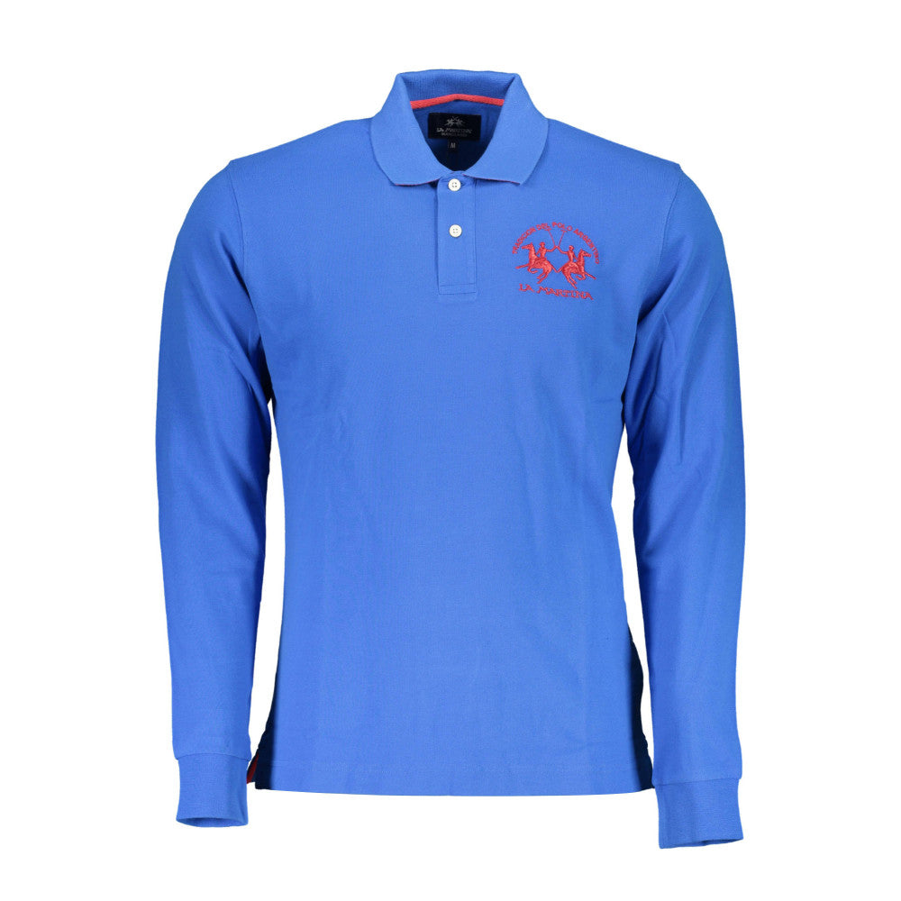 La Martina Long Sleeved T-Shirt Light Blue - Men's