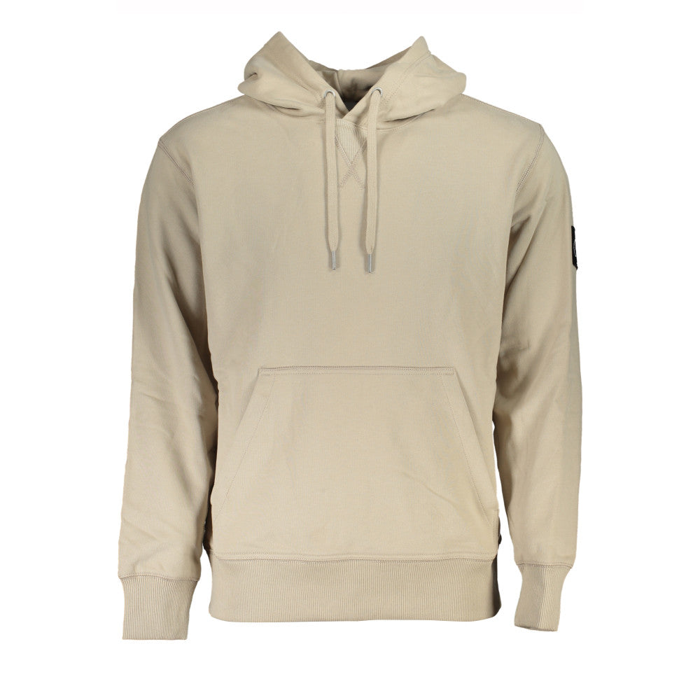 Calvin Klein Sweatshirt with Hood Beige - Men's