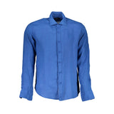 La Martina Linen Shirt Regular Fit Light Blue - Men's