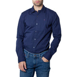 Tommy Hilfiger Cotton Shirt Blue Navy - Men's